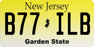 NJ license plate B77ILB