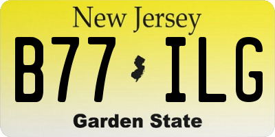 NJ license plate B77ILG
