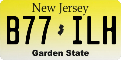 NJ license plate B77ILH