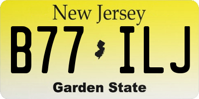 NJ license plate B77ILJ