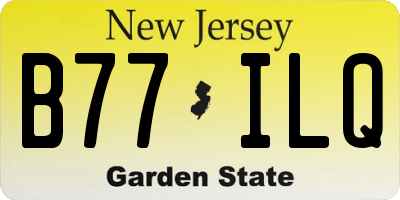 NJ license plate B77ILQ