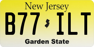 NJ license plate B77ILT