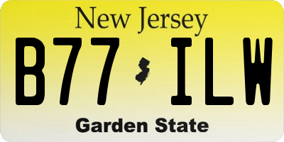 NJ license plate B77ILW