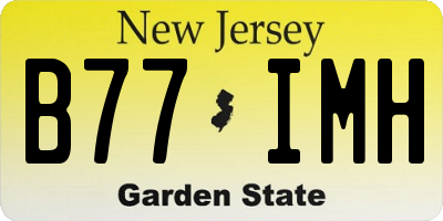 NJ license plate B77IMH