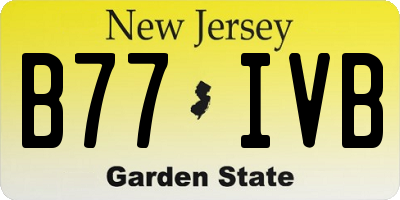 NJ license plate B77IVB
