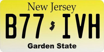 NJ license plate B77IVH