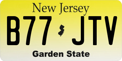 NJ license plate B77JTV