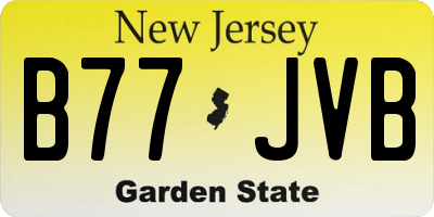 NJ license plate B77JVB