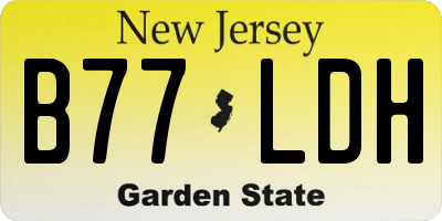 NJ license plate B77LDH