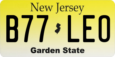 NJ license plate B77LEO