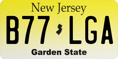 NJ license plate B77LGA