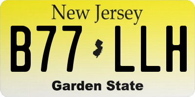 NJ license plate B77LLH