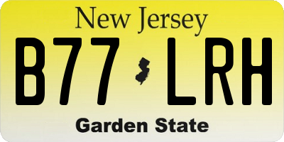 NJ license plate B77LRH