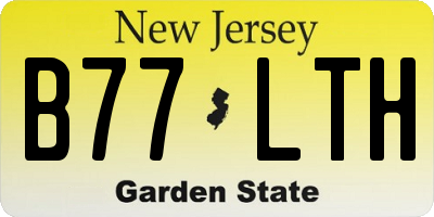 NJ license plate B77LTH