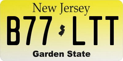 NJ license plate B77LTT