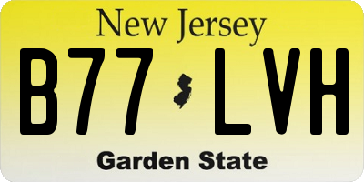 NJ license plate B77LVH