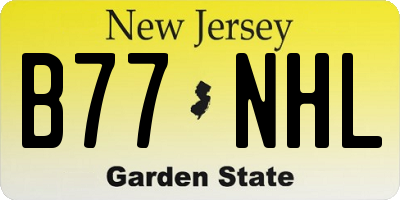 NJ license plate B77NHL