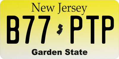 NJ license plate B77PTP