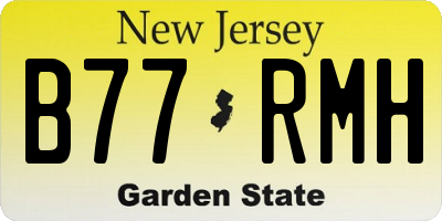 NJ license plate B77RMH