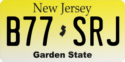 NJ license plate B77SRJ