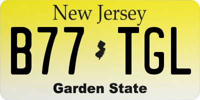 NJ license plate B77TGL