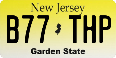 NJ license plate B77THP