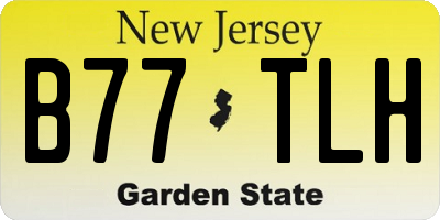 NJ license plate B77TLH