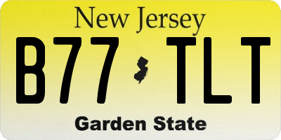 NJ license plate B77TLT