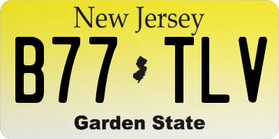 NJ license plate B77TLV