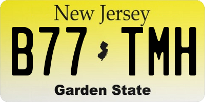 NJ license plate B77TMH