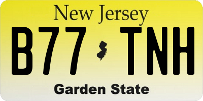 NJ license plate B77TNH