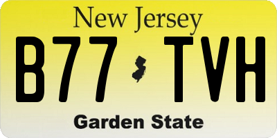 NJ license plate B77TVH