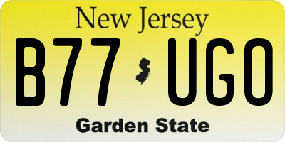 NJ license plate B77UGO