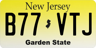 NJ license plate B77VTJ