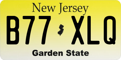 NJ license plate B77XLQ