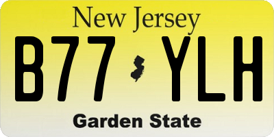 NJ license plate B77YLH