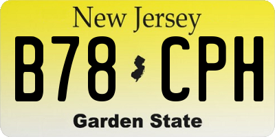 NJ license plate B78CPH