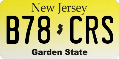 NJ license plate B78CRS