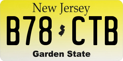 NJ license plate B78CTB
