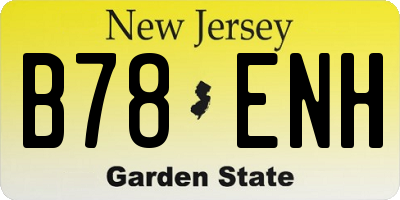 NJ license plate B78ENH