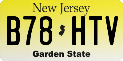 NJ license plate B78HTV