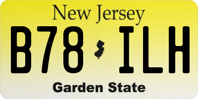 NJ license plate B78ILH
