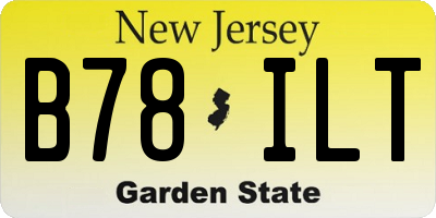 NJ license plate B78ILT