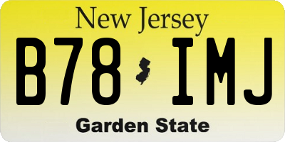 NJ license plate B78IMJ