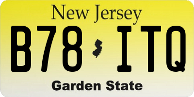 NJ license plate B78ITQ