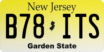 NJ license plate B78ITS