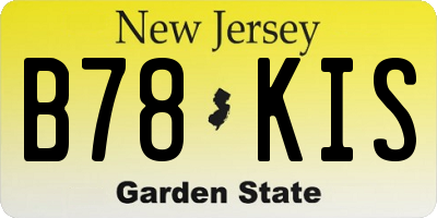 NJ license plate B78KIS