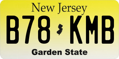NJ license plate B78KMB