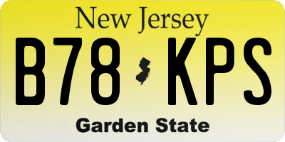 NJ license plate B78KPS