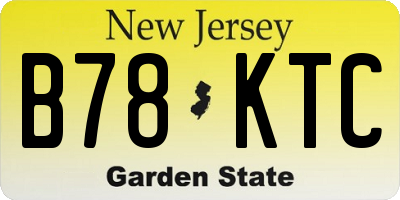 NJ license plate B78KTC
